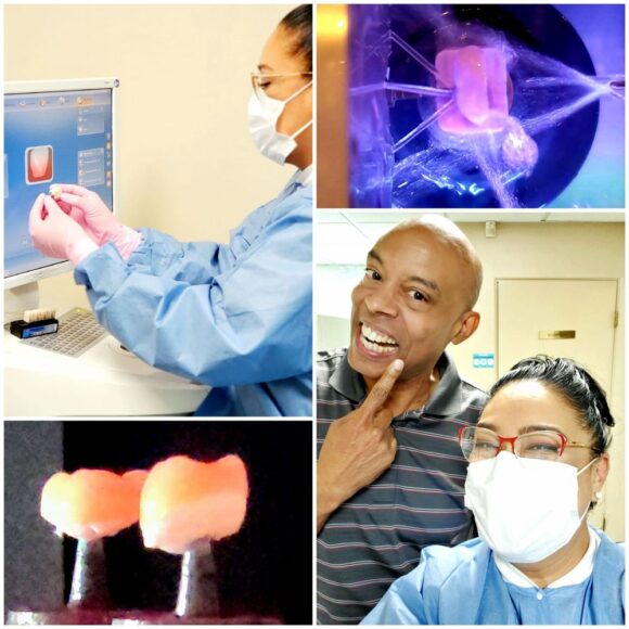 An image featuring Dr. Kurt interacting with patients at Serena Family and Cosmetic Dentistry.