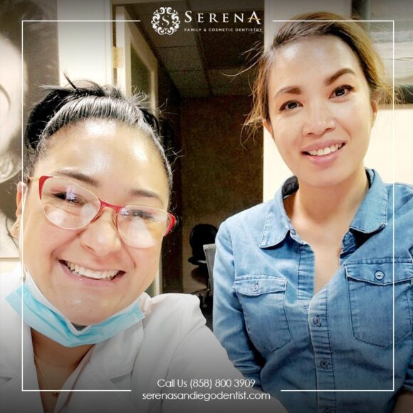 An image featuring Dr. Kurt interacting with patients at Serena Family and Cosmetic Dentistry.