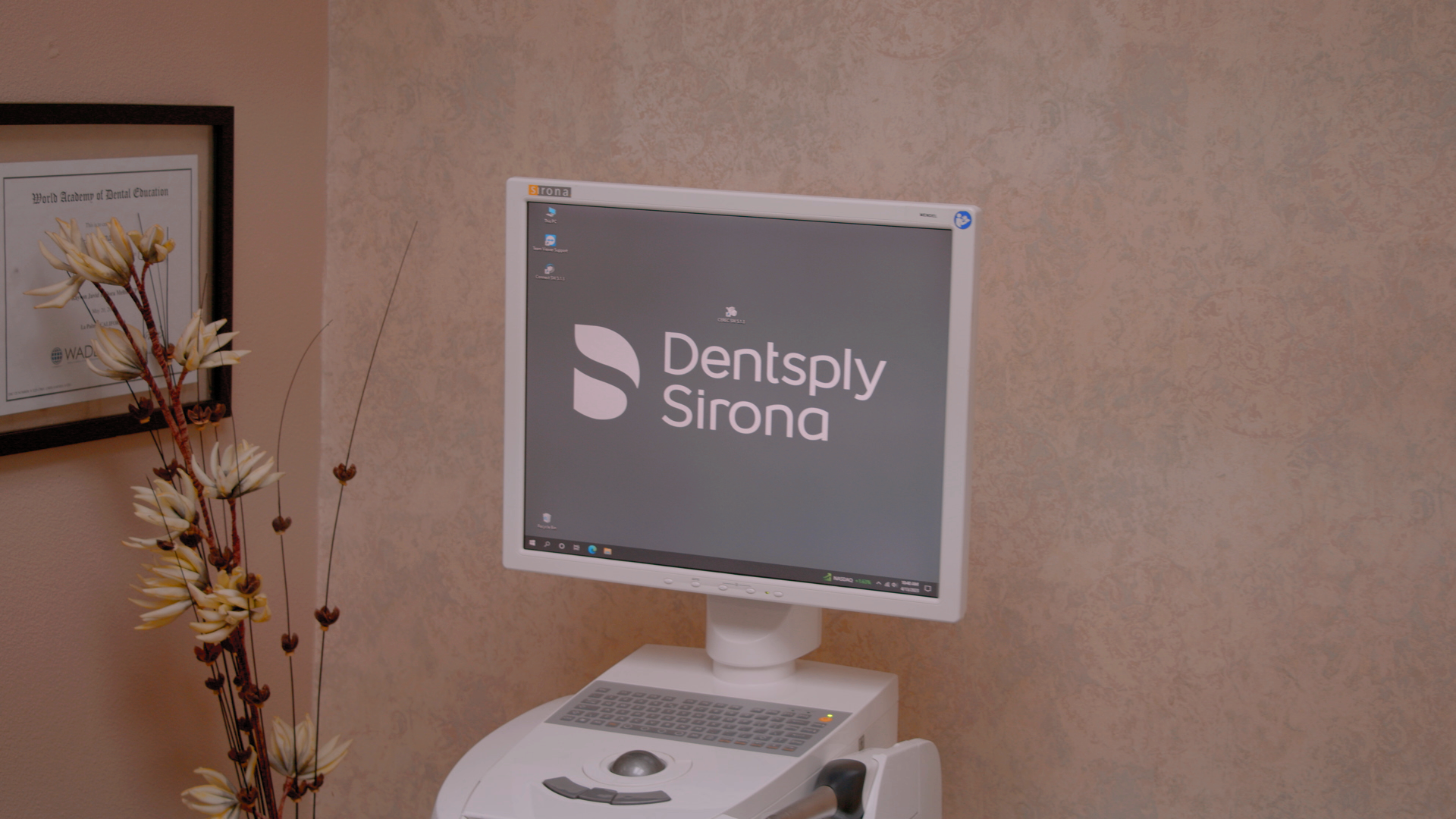 An image showcasing the Sirona display at Serena Family & Cosmetic Dentistry, offering advanced visualizations for treatment planning.